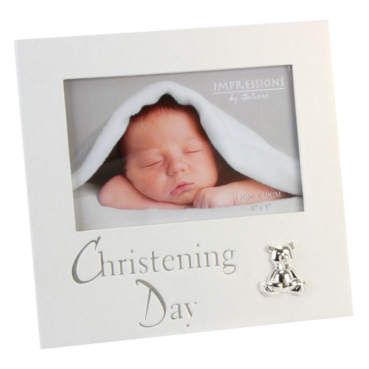 Christening Pearlised Photo Frame 6" x 4" product image