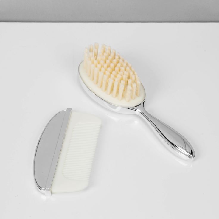 Bambino Baby Silverplated Brush & Comb Set product image