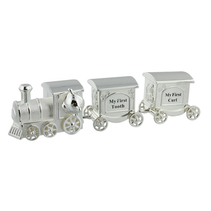 Silverplated First Tooth & Curl Set Train with 2 Carriages product image