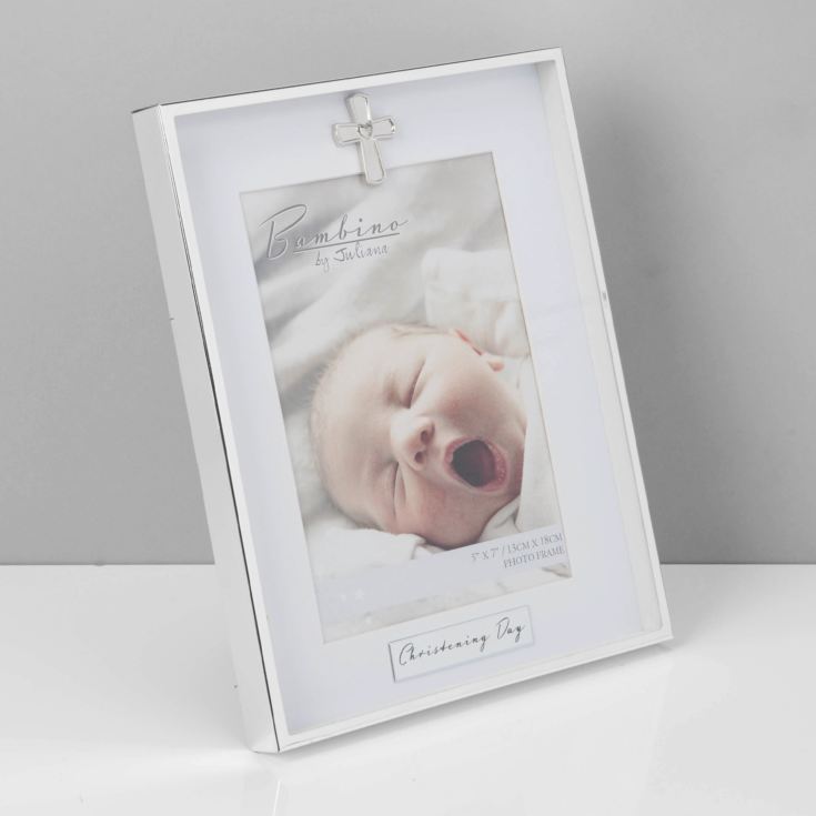 5" x 7" - Bambino Silver Plated Photo Frame Christening Day product image