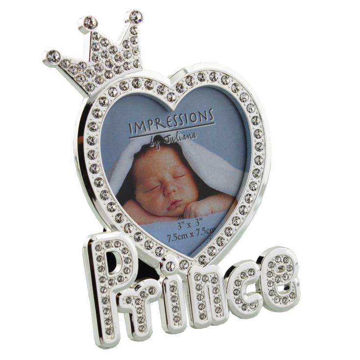 Silverplated & Epoxy Crystal Photo Frame 'Prince' product image