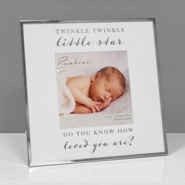 5" x 5" - Bambino Silver Plated Frame Twinkle Twinkle Star product image