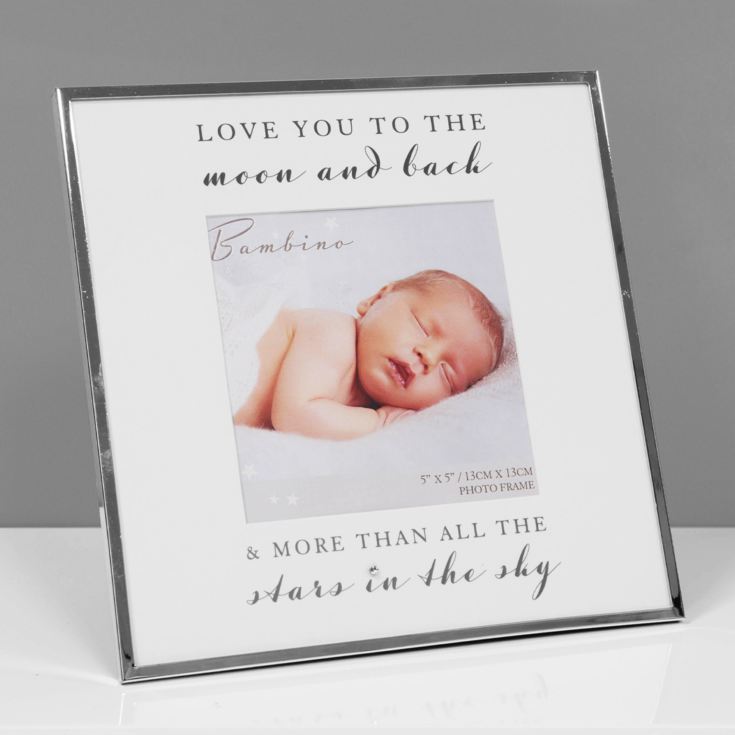 5" x 5" - Bambino Silver Plated Photo Frame - To The Moon product image