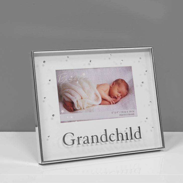Bambino Silverplated Photo Frame - Grandchild 6" x 4" product image