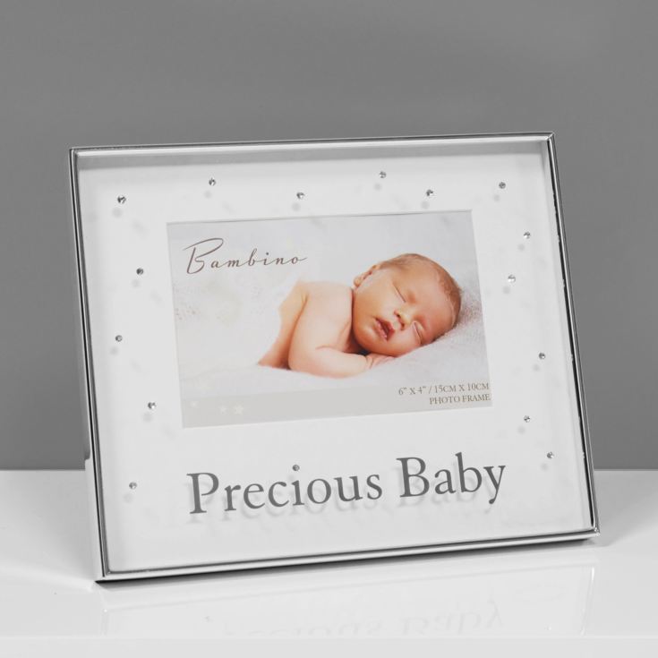 Bambino Silverplated Photo Frame - Precious Baby 6" x 4" product image