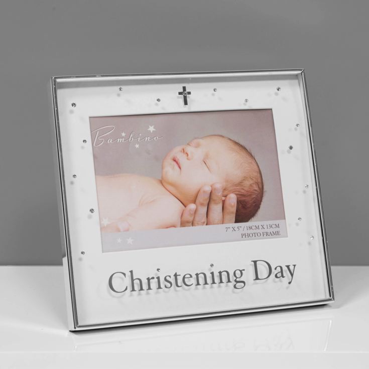 Bambino Silver Plated Photo Frame - Christening 7" x 5" product image