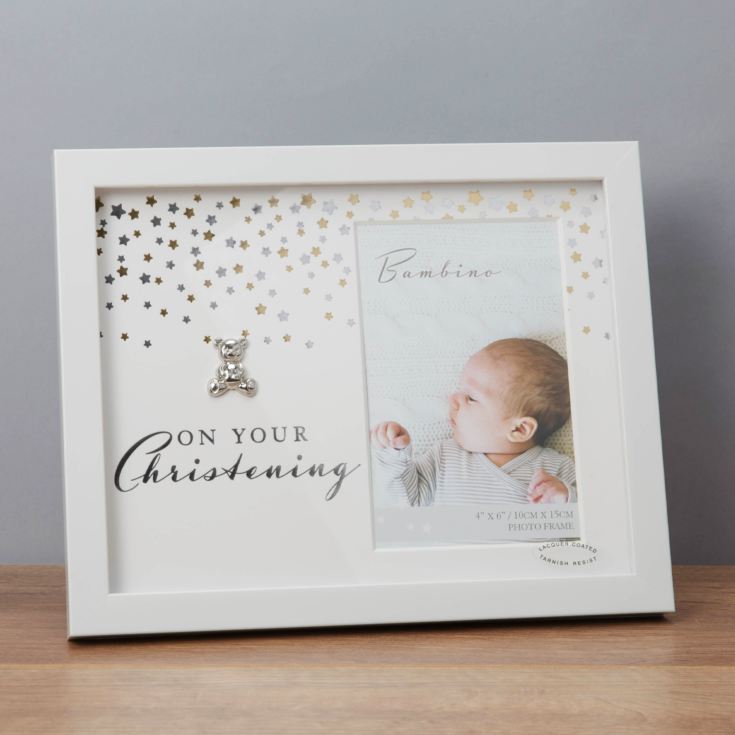 Bambino Photo Frame - Your Christening 4" x 6" product image