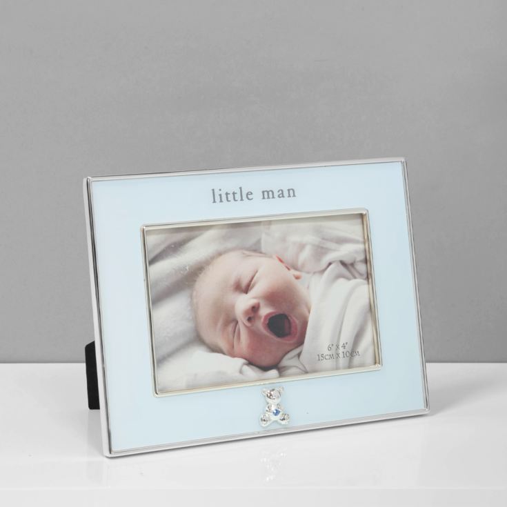 Bambino Blue Photo Frame 6" x 4" 'Little Man' product image