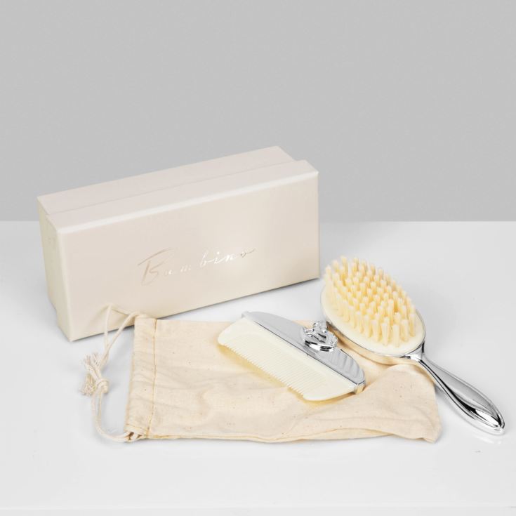 Bambino Brush & Comb Set with Rocking Horse Icon product image