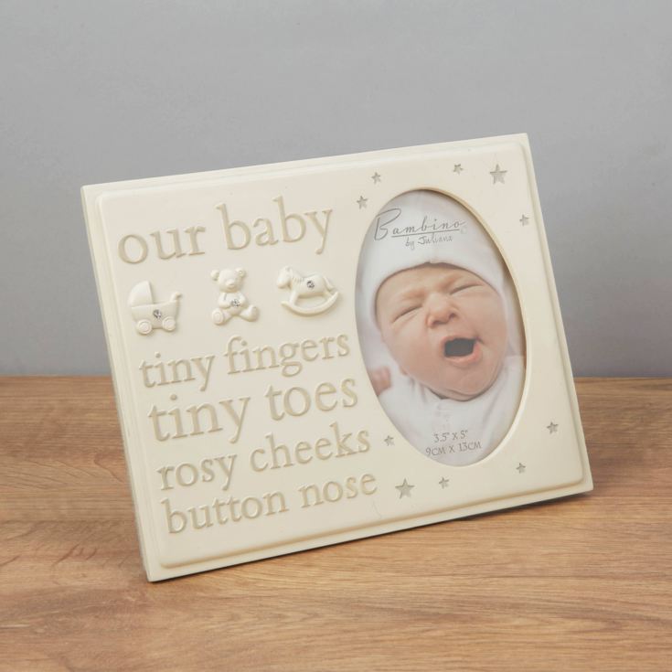 Bambino Resin Photo Frame 3.5" x 5"  "Our Baby" product image