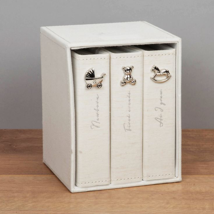 Bambino Set of 3 Fabric Photo Albums and Box product image