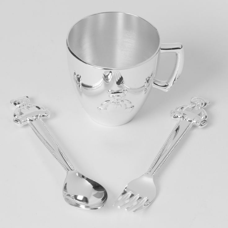 Silverplated Fork, Spoon & Baby Cup product image