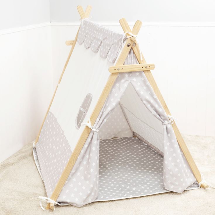 Bambino White and Grey Canvas Tent - 1.2m product image