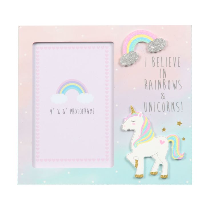 4" x 6" - Unicorn Magic Photo Frame - I Believe in Rainbows product image