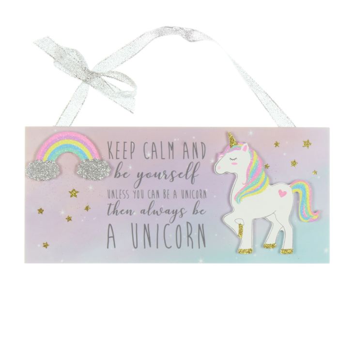 Unicorn Magic Plaque - Keep Calm And Be Yourself product image