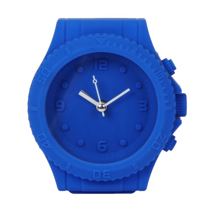 Just 4 Kids Silicone Mantel Clock - Blue Watch Style product image