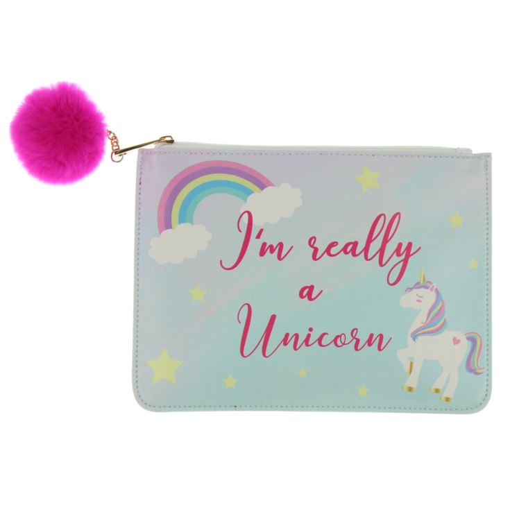 Unicorn Magic Cosmetic Purse with Pom Pom product image