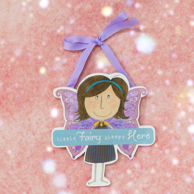 Magical Fairy Hanging Plaque - Little Fairy Sleeps Here product image