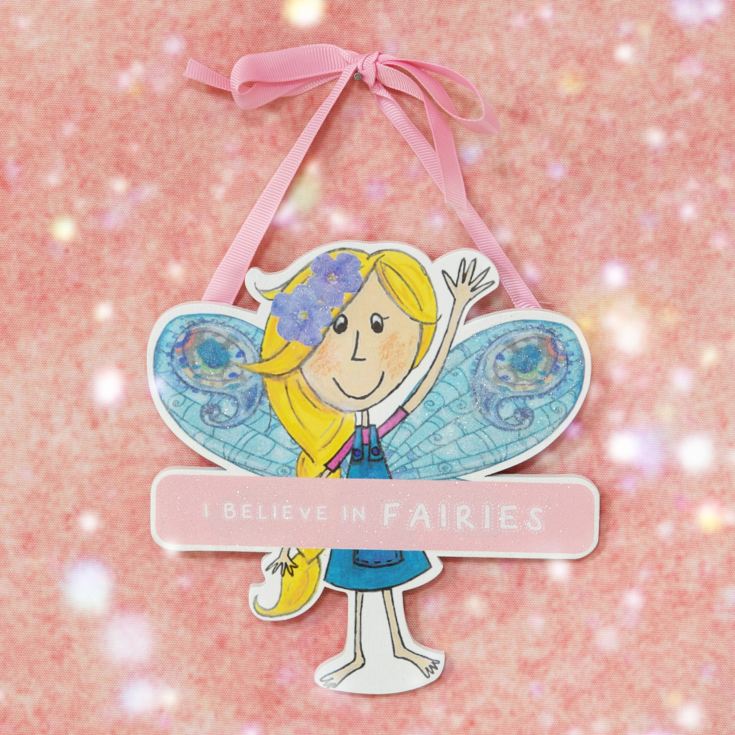 Magical Fairy Hanging Plaque ''Believe In Fairies'' product image