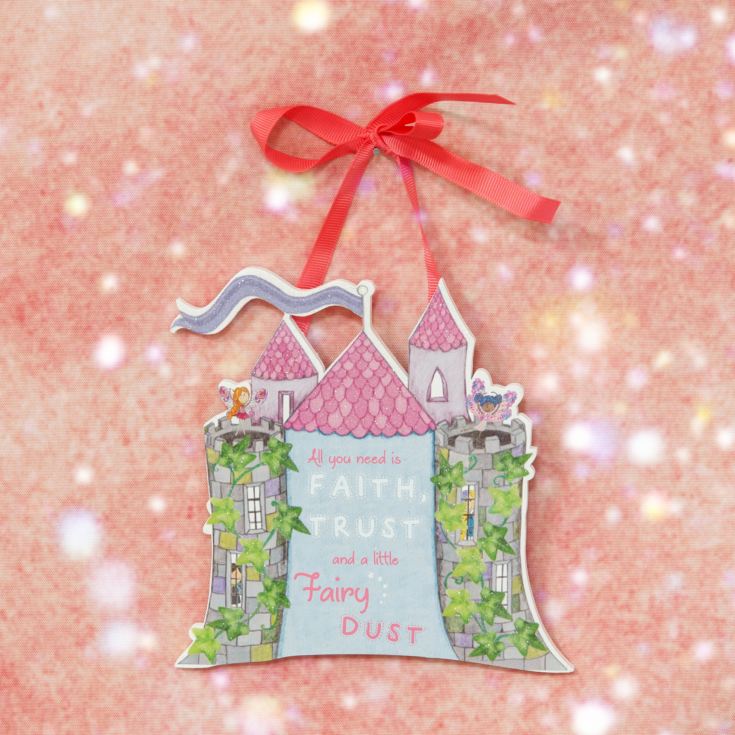 Magical Fairy Castle Hanging Plaque product image