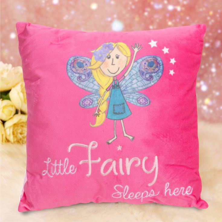 Magical Fairy 3D Cushion Pink - Little Fairy Sleeps Here product image