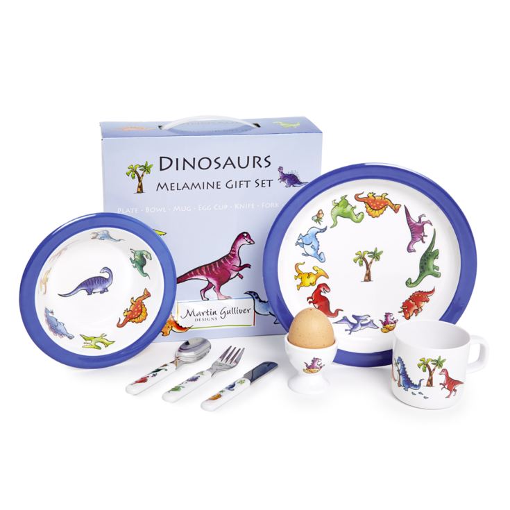 Dinosaur 7 Piece Melamine Dining Set product image