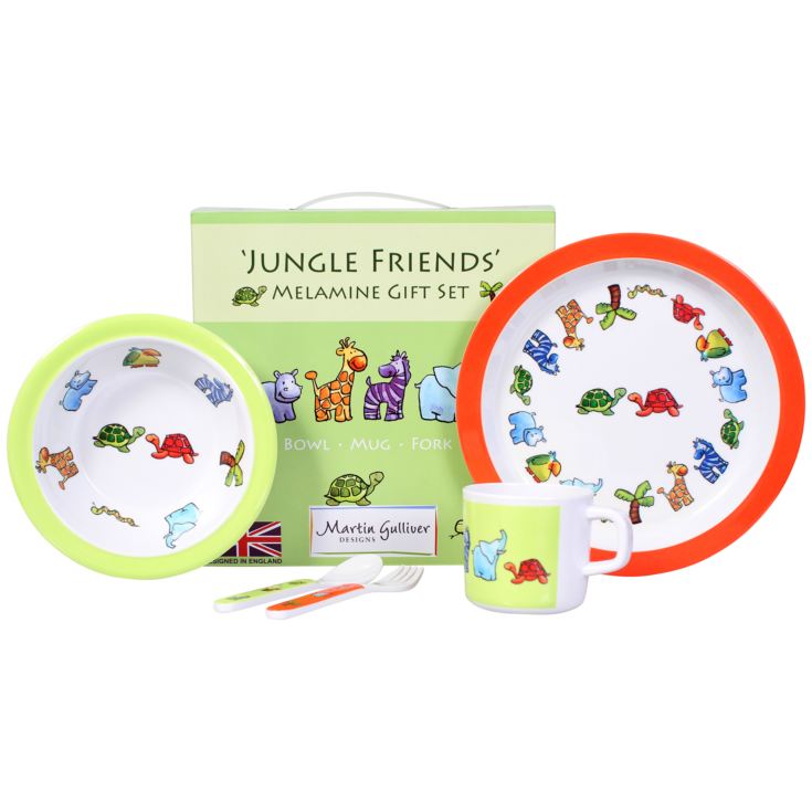 Jungle Friends 7 Piece Melamine Dining Set product image