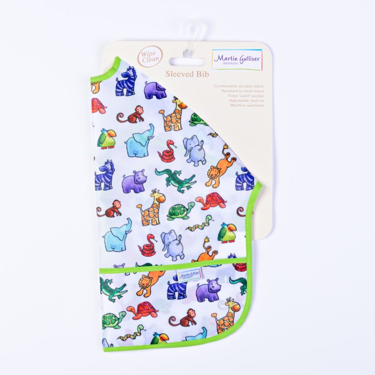 Jungle Friends Sleeved Bib product image