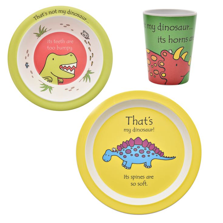 That's Not My Dinosaur 3 Piece Melamine Dinner Set product image
