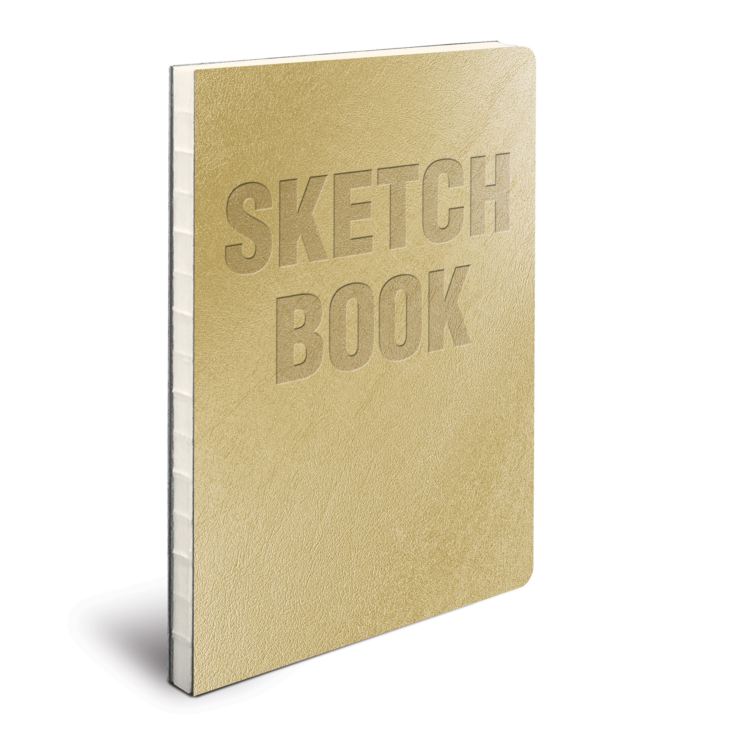 'Studio Oh' Metallic Gold Leatherette Sketchbook product image