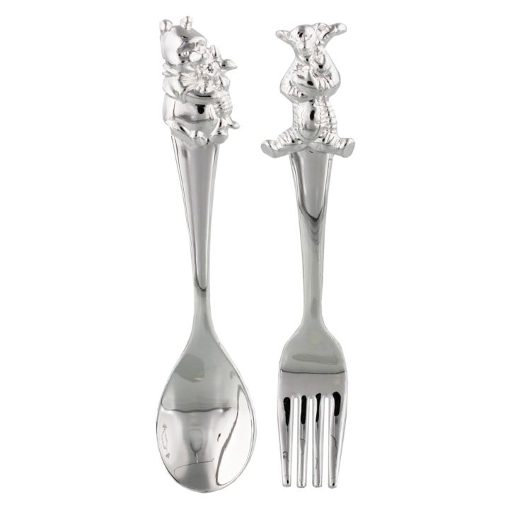 Disney Winnie the Pooh Silverplated Fork & Spoon Set product image