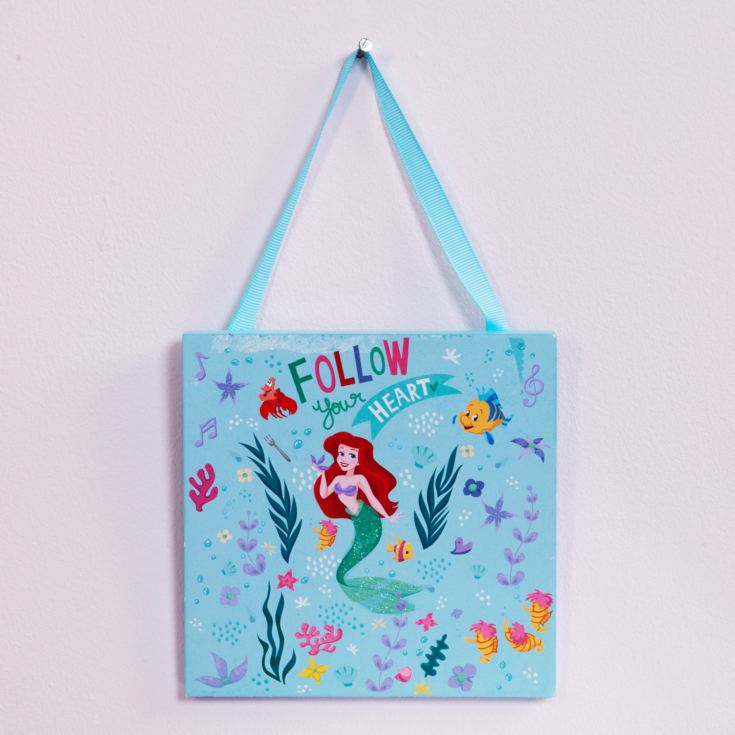 Disney Princess Aqua Little Mermaid Hanging Plaque product image