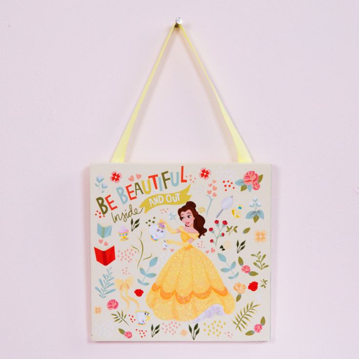 Disney Princess Yellow Belle Hanging Plaque product image