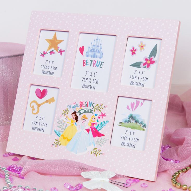 Disney Princess Pink Multi Aperture Photo Frame product image