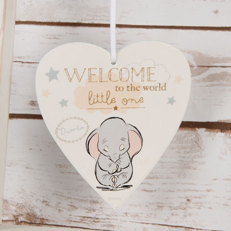 Disney Magical Beginnings Heart Plaque Welcome to the World product image