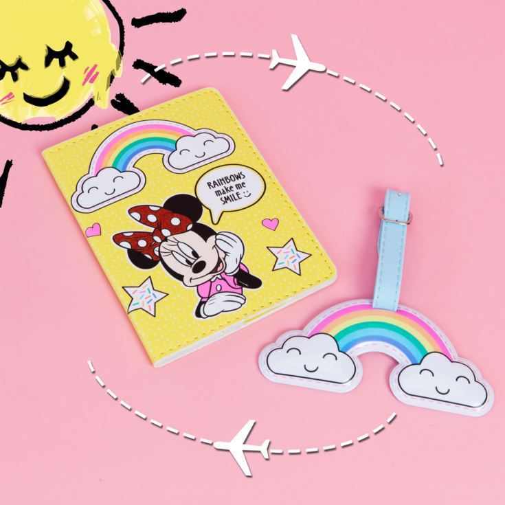 Disney Minnie Mouse Rainbow Luggage Tag & Passport Set product image