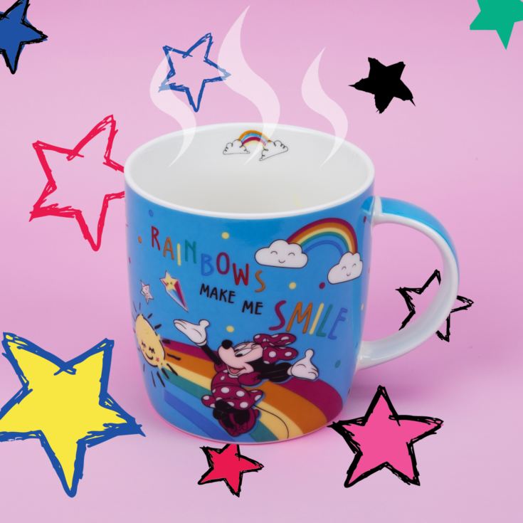 Disney Minnie Mouse Blue Rainbow Mug - Make Me Smile product image