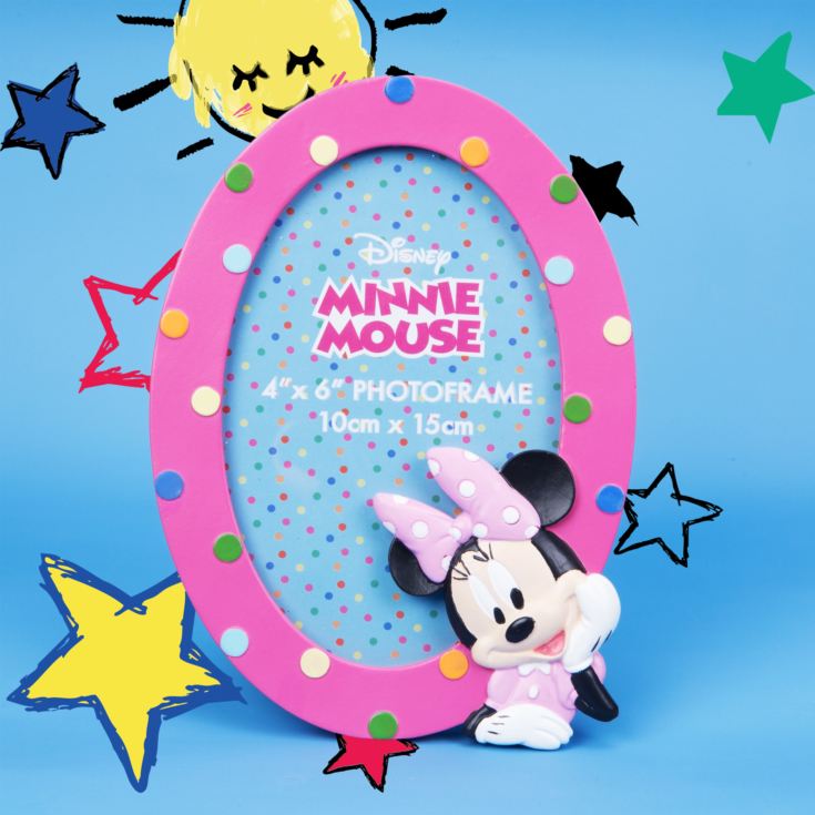 4" x 6" - Disney Minnie Rainbows Make Me Smile Oval Frame product image