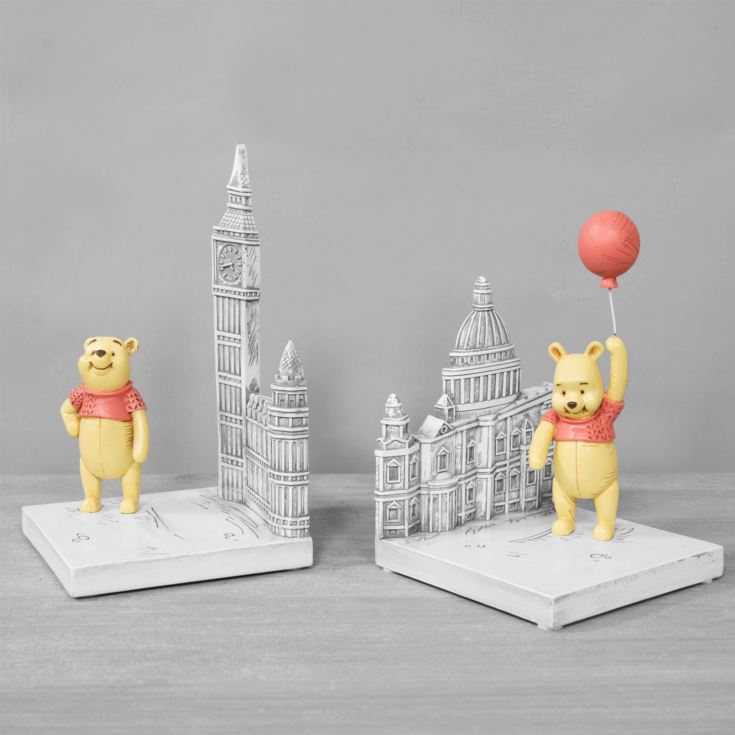 Christoper Robin Resin Winnie The Pooh Bookends product image