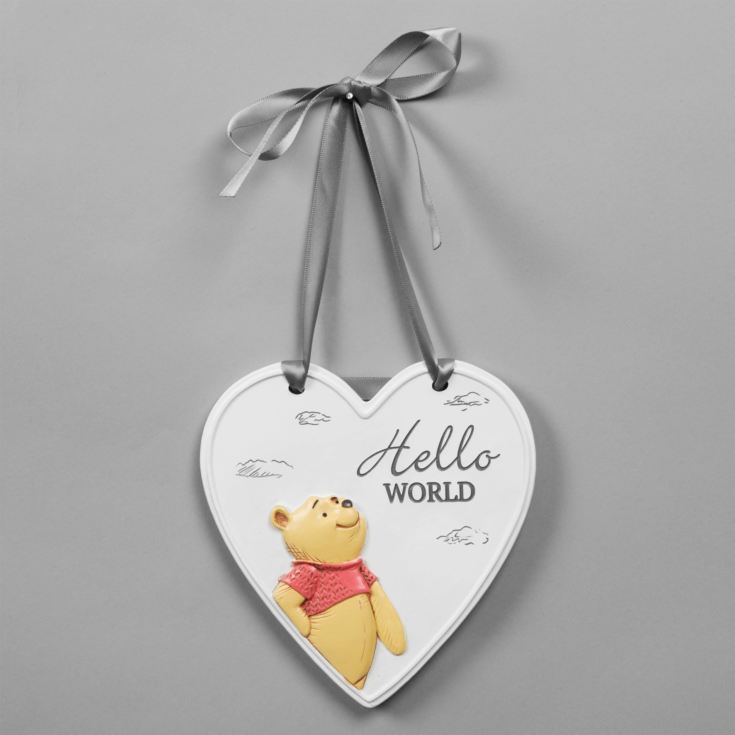 Christoper Robin Resin Relief Heart Hello World Plaque product image