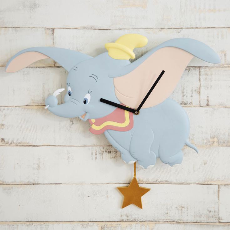 Magical Beginnings Resin Wall Clock - Dumbo product image