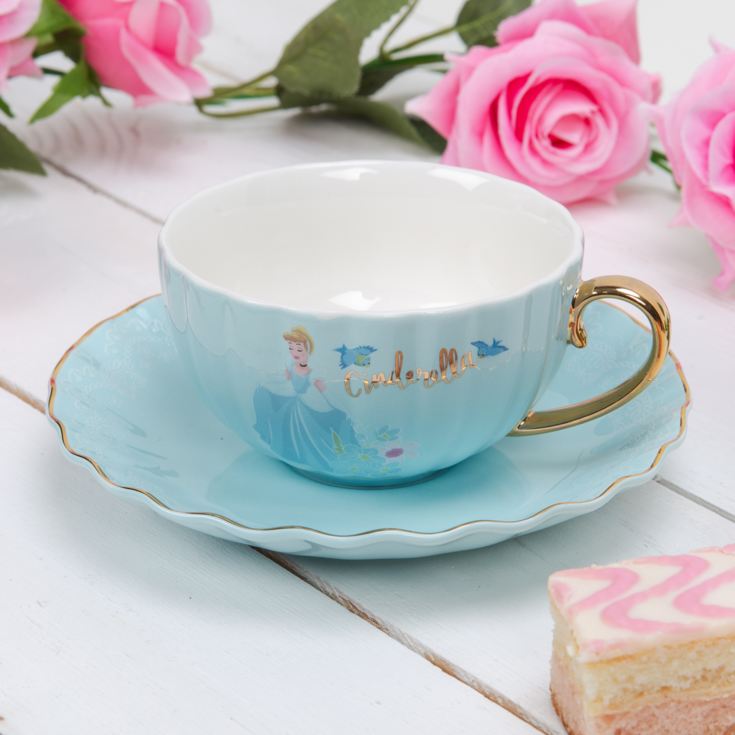 Pastel Princess Tea Cup & Saucer Cinderella The Gift Experience