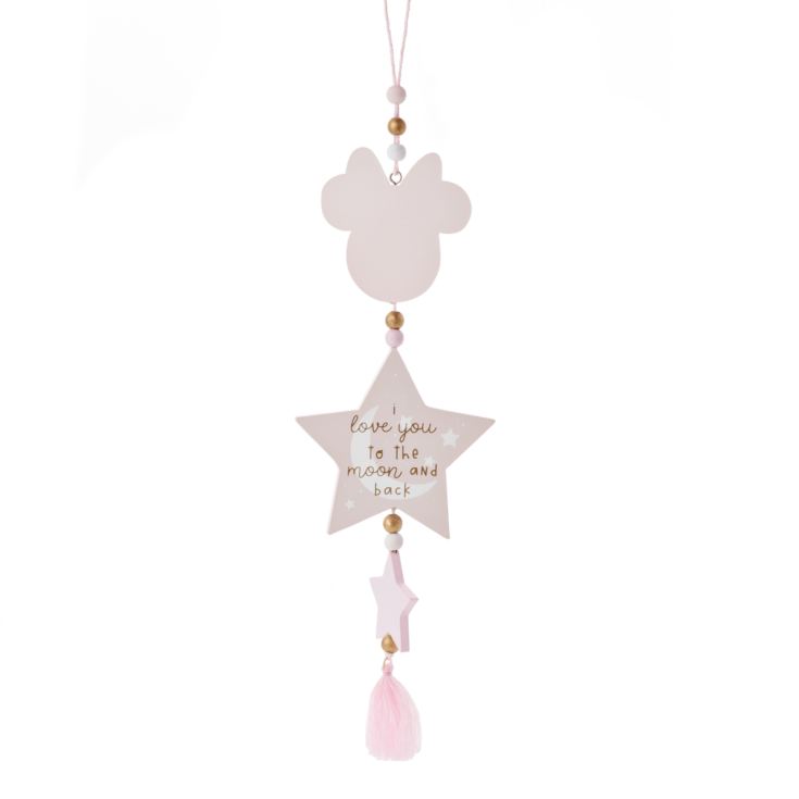 Disney Minnie Love You To The Moon & Back Hanging Plaque product image