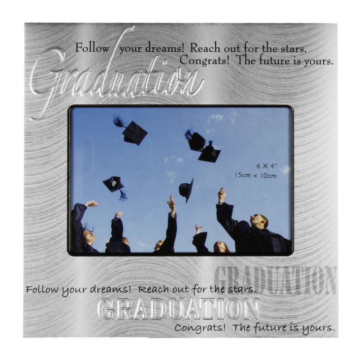 Graduation Frame Aluminium Satin embossed 6" x 4" product image