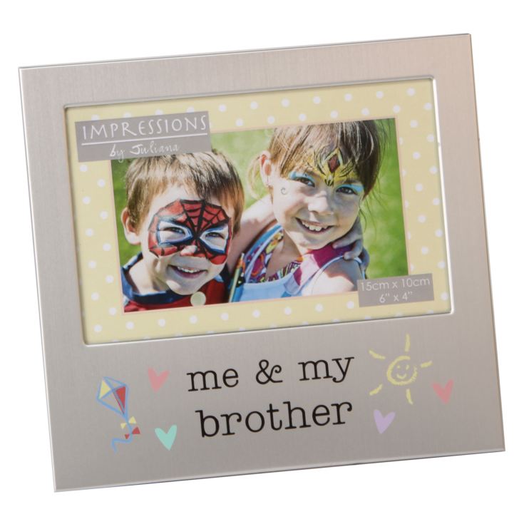 6" x 4" - Me & My Brother Aluminium Photo Frame product image
