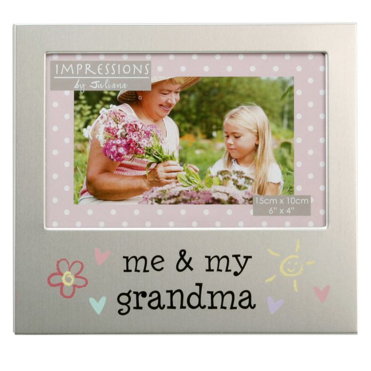 6" x 4" - Aluminium Photo Frame - Me & My Grandma product image