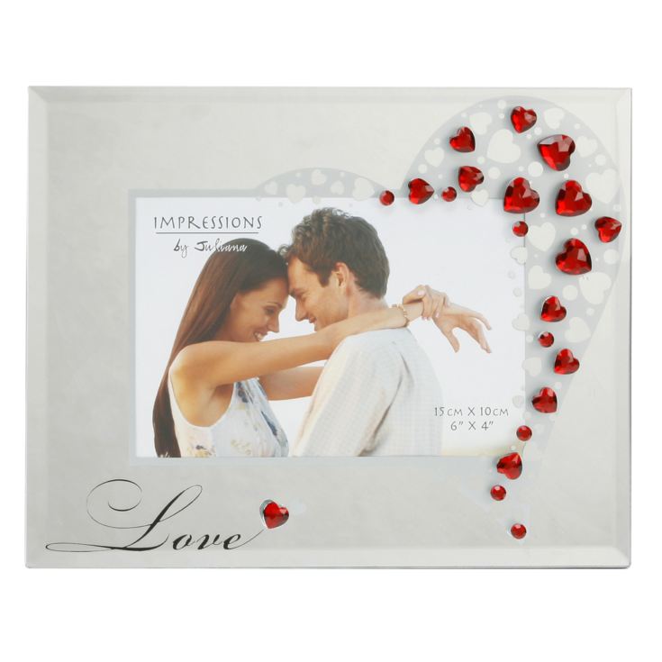 6" x 4" - True Valentine Glass Photo Frame - Love product image
