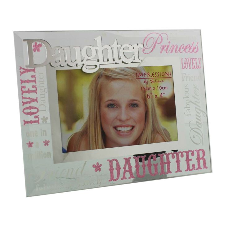 Friends & Family Glass Frame 3D Words 6"x4" Daughter product image