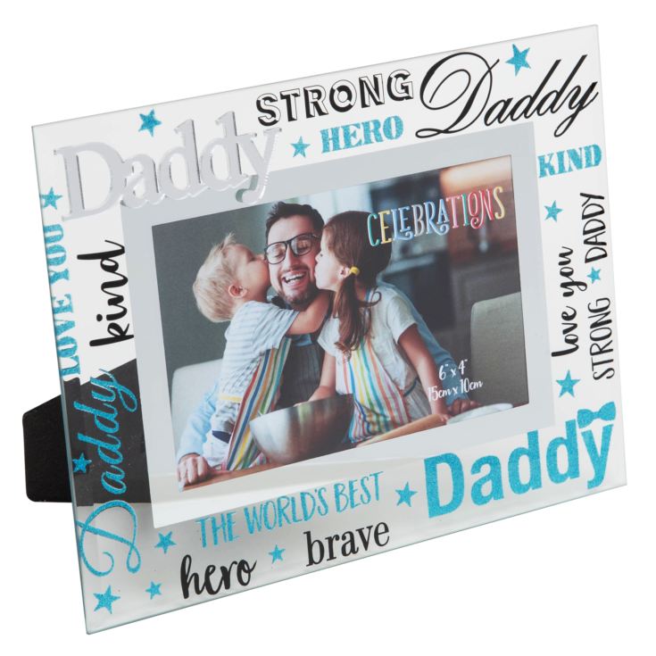 Friends & Family Glass Photo Frame 3D Words 6" x 4" Daddy product image