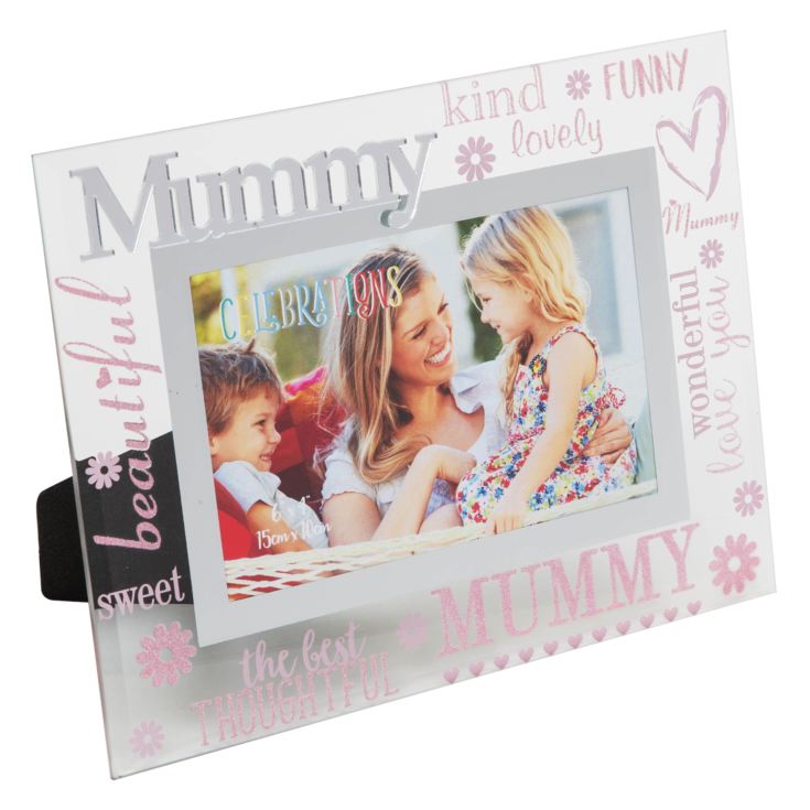 Friends & Family Glass Photo Frame 3D Words 6" x 4" Mummy product image